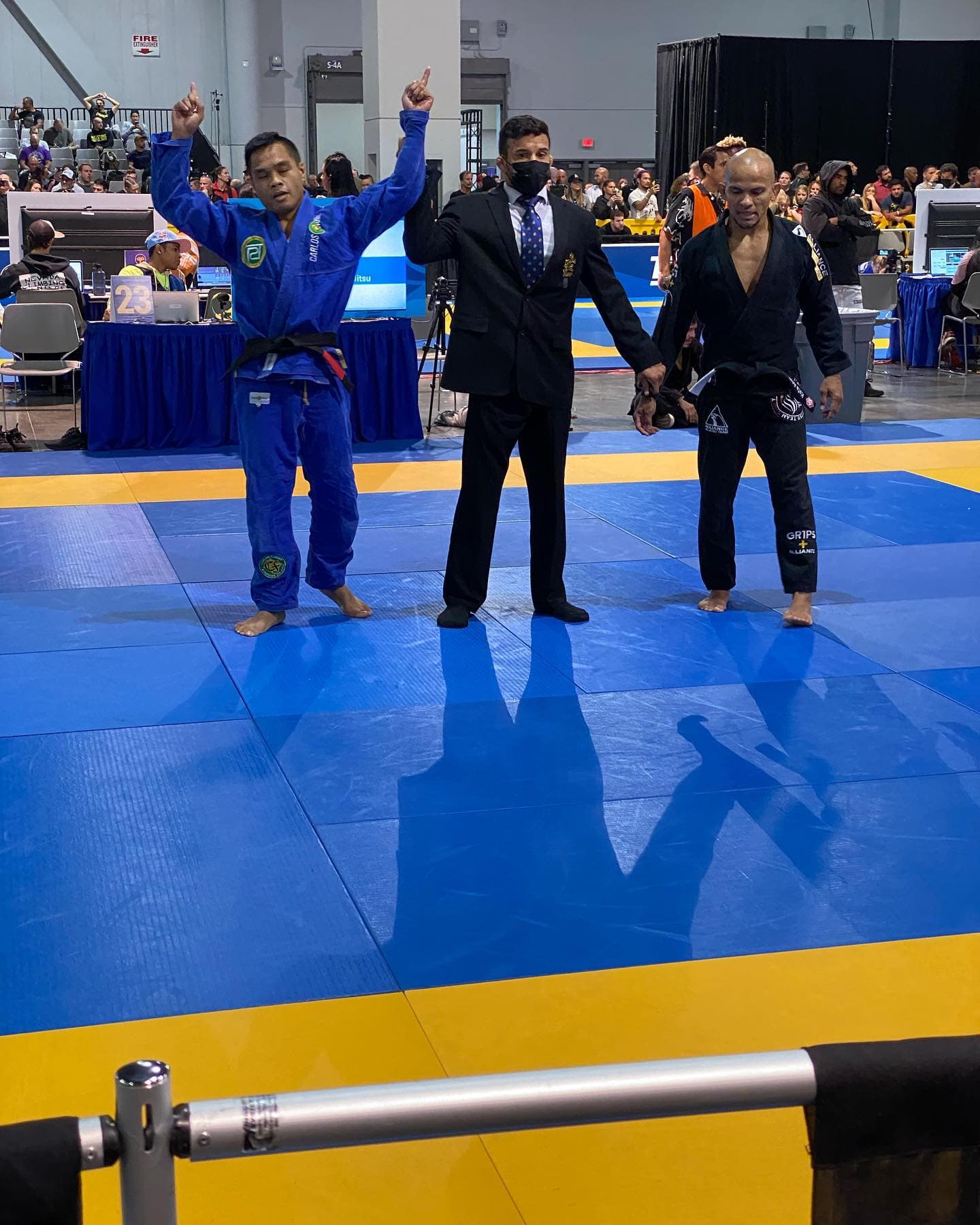 Coach Rhett training Brazilian Jiu-Jitsu at Patriot Martial Arts Academy