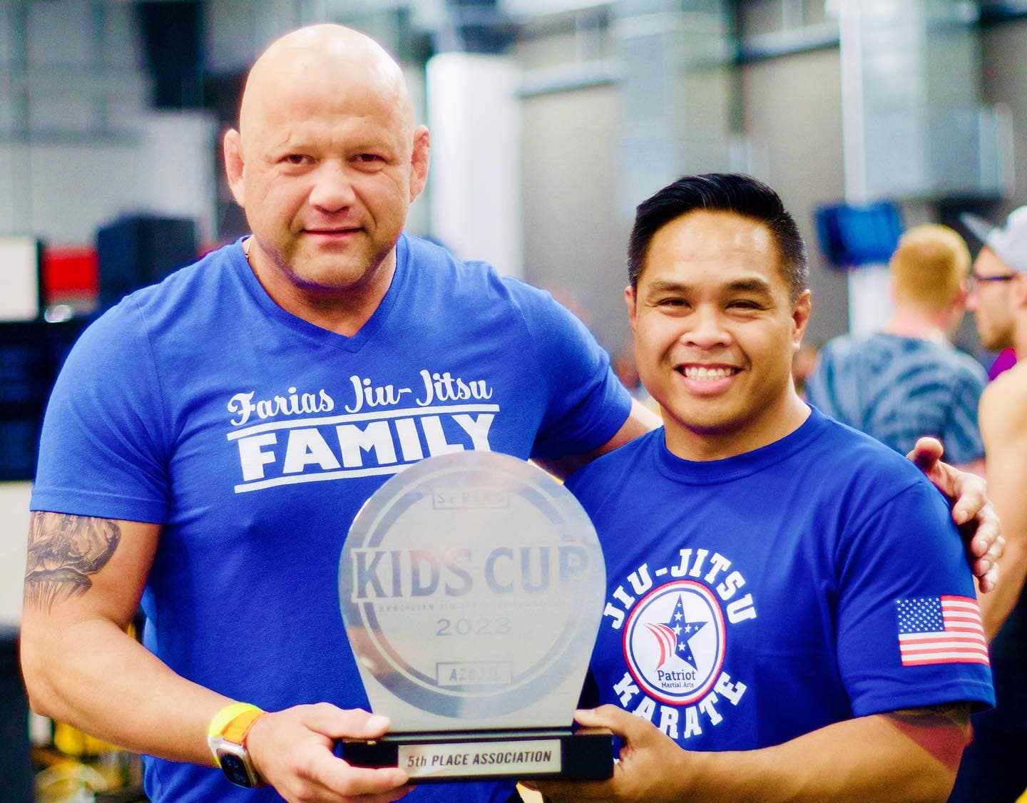 Coach Rhett with Professor Carlos Farias
